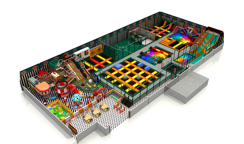 Customized Indoor Trampoline Park Comprehensive Playground Factory Supply