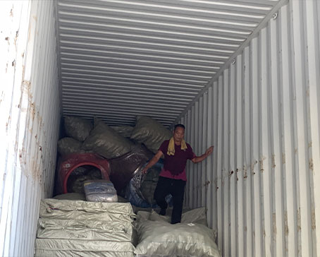 Half of Container Loading