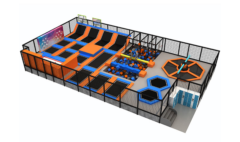 500SQM Professional Jumping Zone Business Trampoline Park - Wenzhou ...